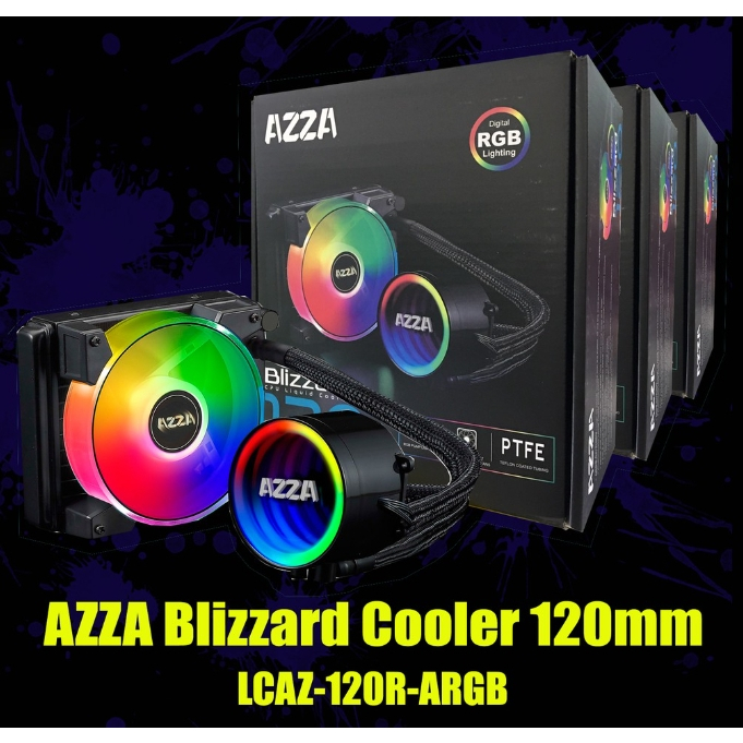 AZZA Blizzard Cooler 120mm PRODUCT SPECIFICATIONS DIMENSIONS：154 x 120 x 27mm(H x W x D)