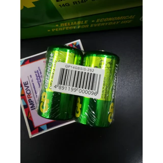 ถ่าน GP C greencell 14G R14P Size C 1.5V ไซด์ C - หมดอายุ 01-2029