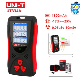 เครื่องวัดรังสี UNI-T  UT334A แบบพกพาเครื่องวัดคลื่นแม่เหล็กไฟฟ้าเครื่องนับ Geiger เครื่องตรวจจับผีเครื่องตรวจจับกัมมันต