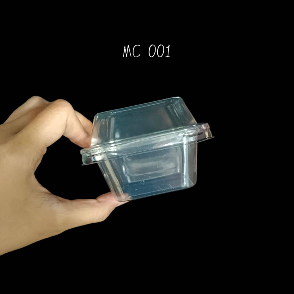 กล่องใส MC001 พร้อมฝา 50 ชุด กล่องขนม