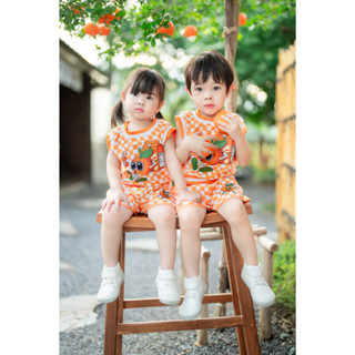 SF-Unisex Top&amp;Short Orange