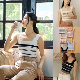 xothelabel - stripe knit top เสื้อไหมพรมลายทางยอดฮิต ของมันต้องมี