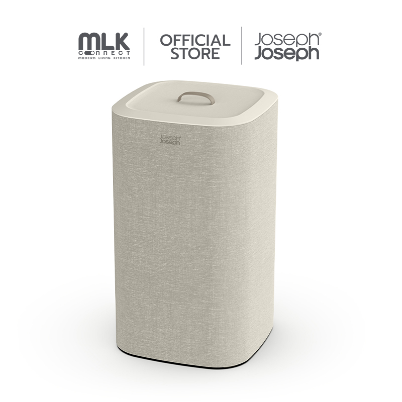 Joseph Joseph ตะกร้าผ้า 2 ช่อง สำหรับแยกประเภทหรือสีผ้า ความจุ 60 ลิตร รุ่น Tota สี Ecru N50019