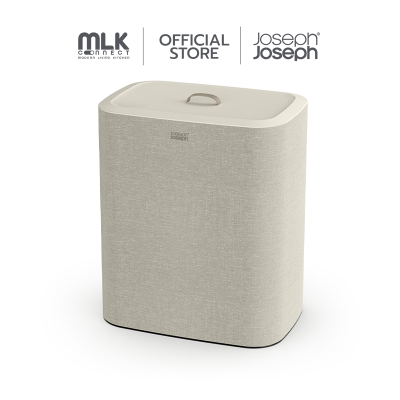 Joseph Joseph ตะกร้าผ้า 3 ช่อง สำหรับแยกประเภทหรือสีผ้า ความจุ 90 ลิตร รุ่น Tota สี Ecru N50021