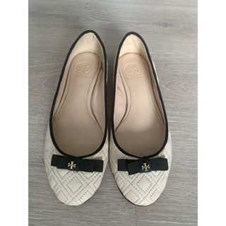 Tory Burch 💯 รองเท้าแบรนด์เนม มือนอง Flat Ballet Shoes สภาพดี ลุคคุณหนู ไซส์ 6.5