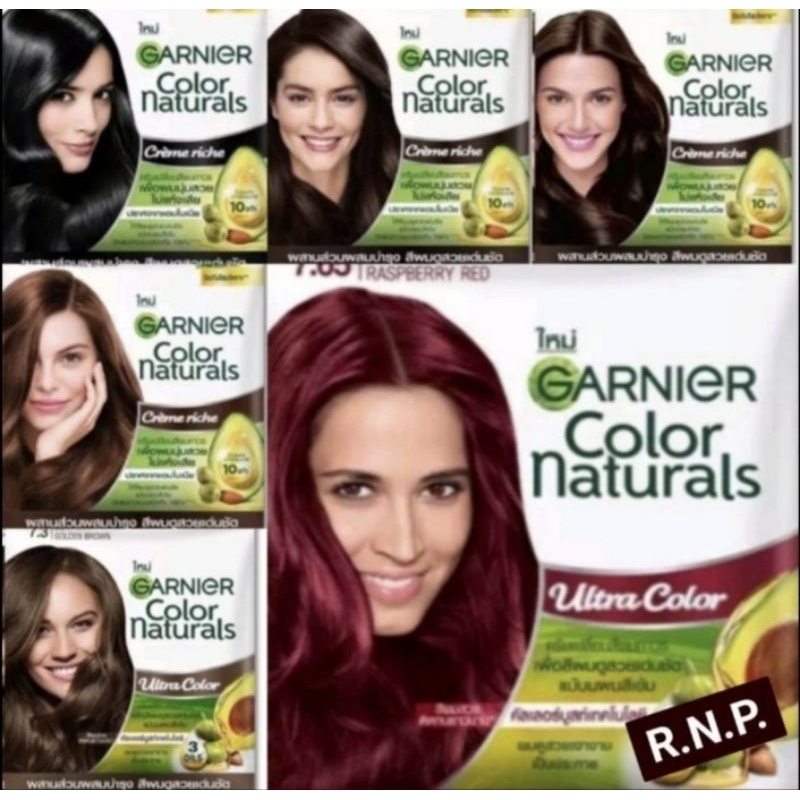 GARNIGR Color Naturalsครีมเปลี่ยนสีผมชนิดสระ Noแอมโมเนีย สีสวยชัดติดทนนาน ปิดผมขาวได้ 100%(ชนิดซอง)