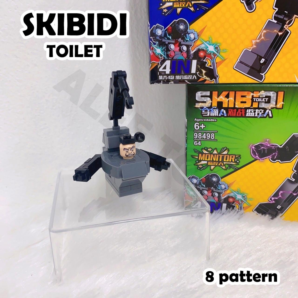 Skibidi Toilet ตัวต่อบล๊อคชักโครก ของเล่นตั้งโต๊ะ ตัวต่อเสริมพัฒนาการ ฟิกเกอร์โมเดล ราคา ถูกที่สุด ดีลบีเคเค แกลเลอรีภาพที่ 7