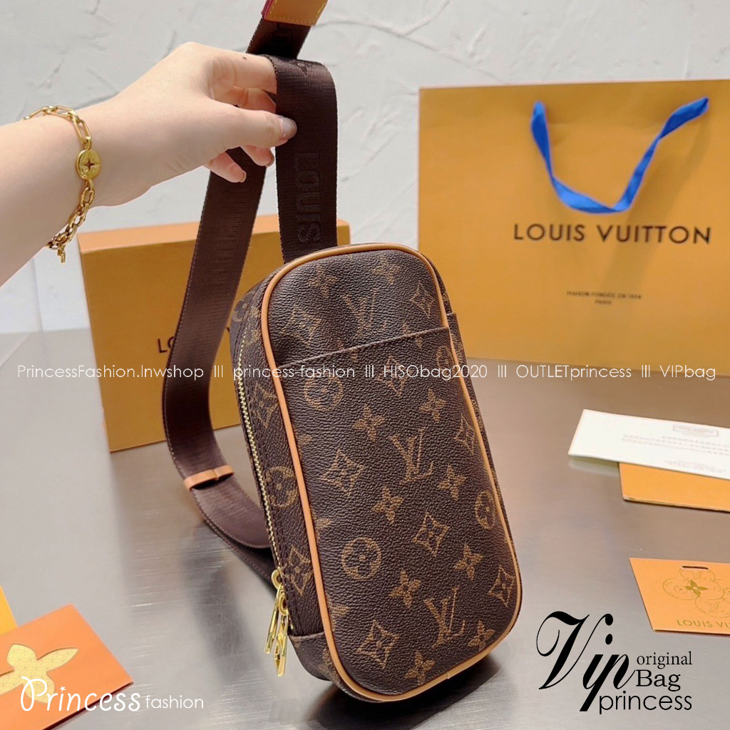 LV monogram pochette Gange Crossbody Bag / LV BELT BAG พร้อมส่ง กระเป๋าคาดอกลายโมโนแกรม ขนาดกะทัดรัด