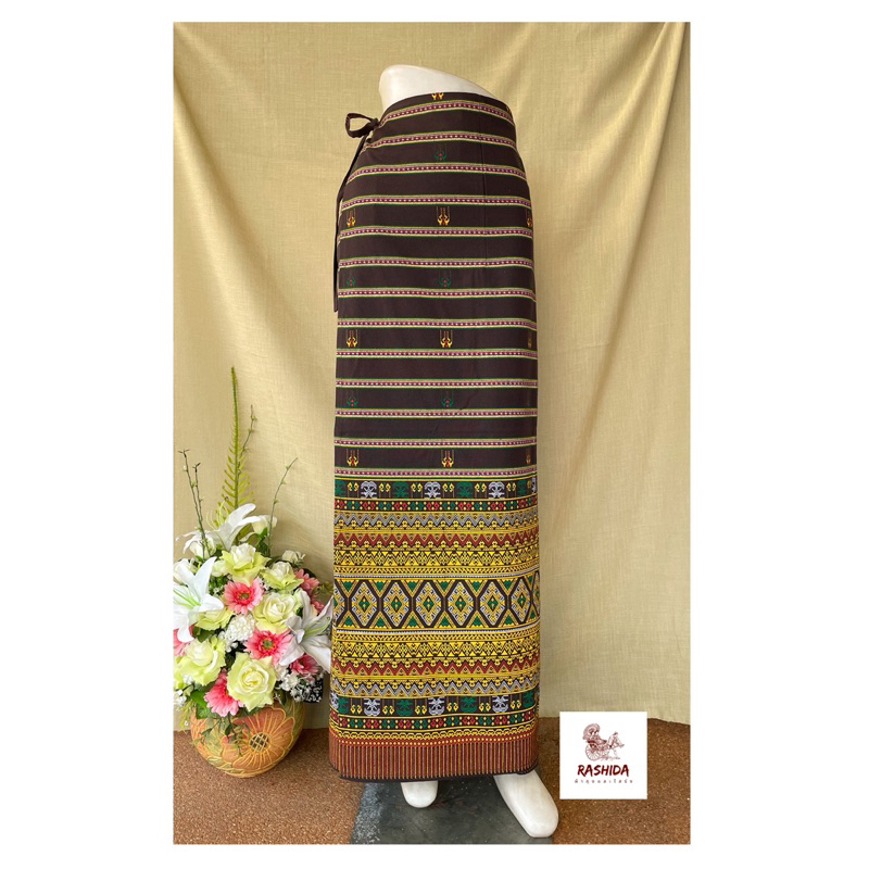Sarongs Lanna season 🎼ผ้าถุงสำเร็จลายขวาง เชือกผูกใส่ไปวัด