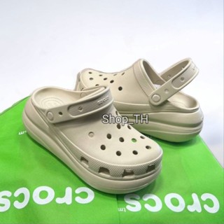 🌟มีกล่อง📦 รองเท้าครอส Crocs 🌟พื้นสูง รองเท้าแตะหัวโต ✔️มีป้าย ❤️ใส่น่ารัก มาแรง2023