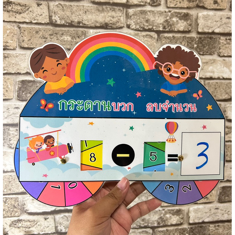 สื่อคณิตศาสตร์ กระดานบวก ลบ เลข1 และ 2 หลัก