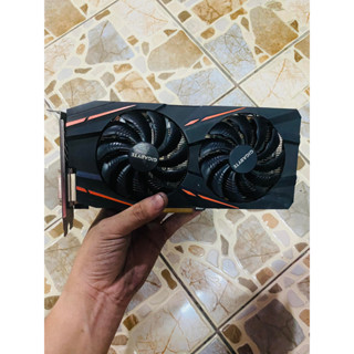 ขายการ์ดจอมือสอง GIGABYTE RX 580 GAMING 4GB  ต่อไฟ 8pin