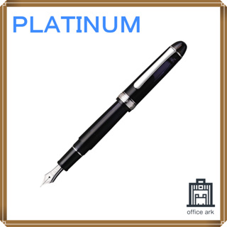 ปากกาหมึกซึมแพลตตินัม ปากกาหมึกซึม M Medium Point 3776 Century Rhodium Finish Black Diamond ใช้คู่ สินค้านำเข้าปกติ [ส่งตรงจากญี่ปุ่น]