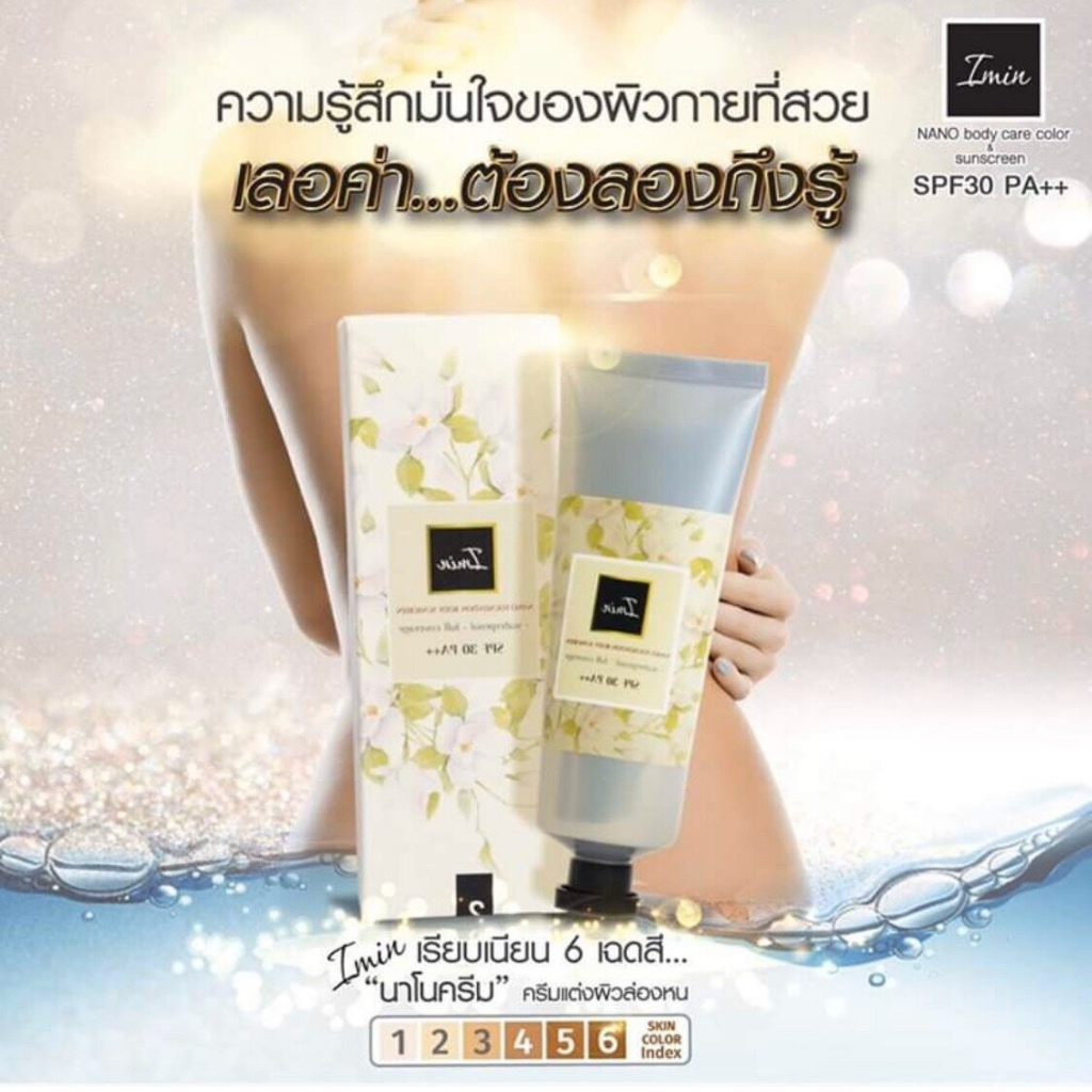 ( สูตรเก่า ) ไอมิน นาโน Imin Nano Body Skin Care Color and Sunscreen ของแท้ ล๊อตใหม่ล่าสุด