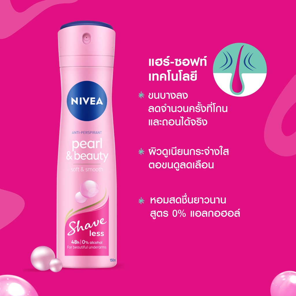 Nivea นีเวีย สเปรย์ 150 มล. สเปรย์ระงับกลิ่นกาย ลดเหงื่อ กำจัดกลิ่นตัว (สำหรับผู้หญิง) - รูปที่ 4