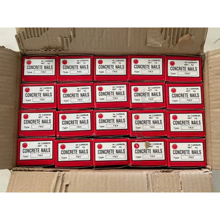 (ค่าส่งถูก)ตะปูคอนกรีต ยกลัง ขนาด 7x3นิ้ว 8x2.1/2นิ้ว 9x2นิ้ว 20กล่องเล็ก ตราลูกโลก