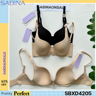 รหัส SBXD4205 Sabina เสื้อชั้นใน Invisible Wire (มีโครง) รุ่น Perfect Bra รหัส SBXD4205C3 สีเนื้อเข้ม SBXD4205BK ดำ