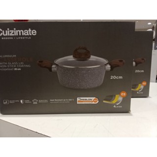 หม้อหูพร้อม 20 CM. Non-Stick Coating