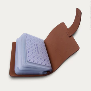 กระเป๋าใส่บัตร หนังแท้ Leather Bi-Fold Card Cover [CARD V.9]