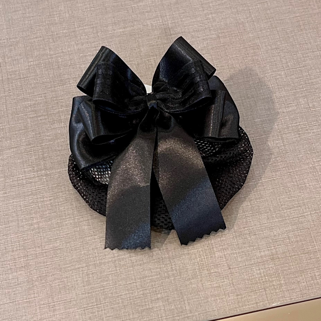 เน็ตติดผม โบว์รวบผม สีดำ ขนาดเล็ก ราคาถูก - รูปที่ 4