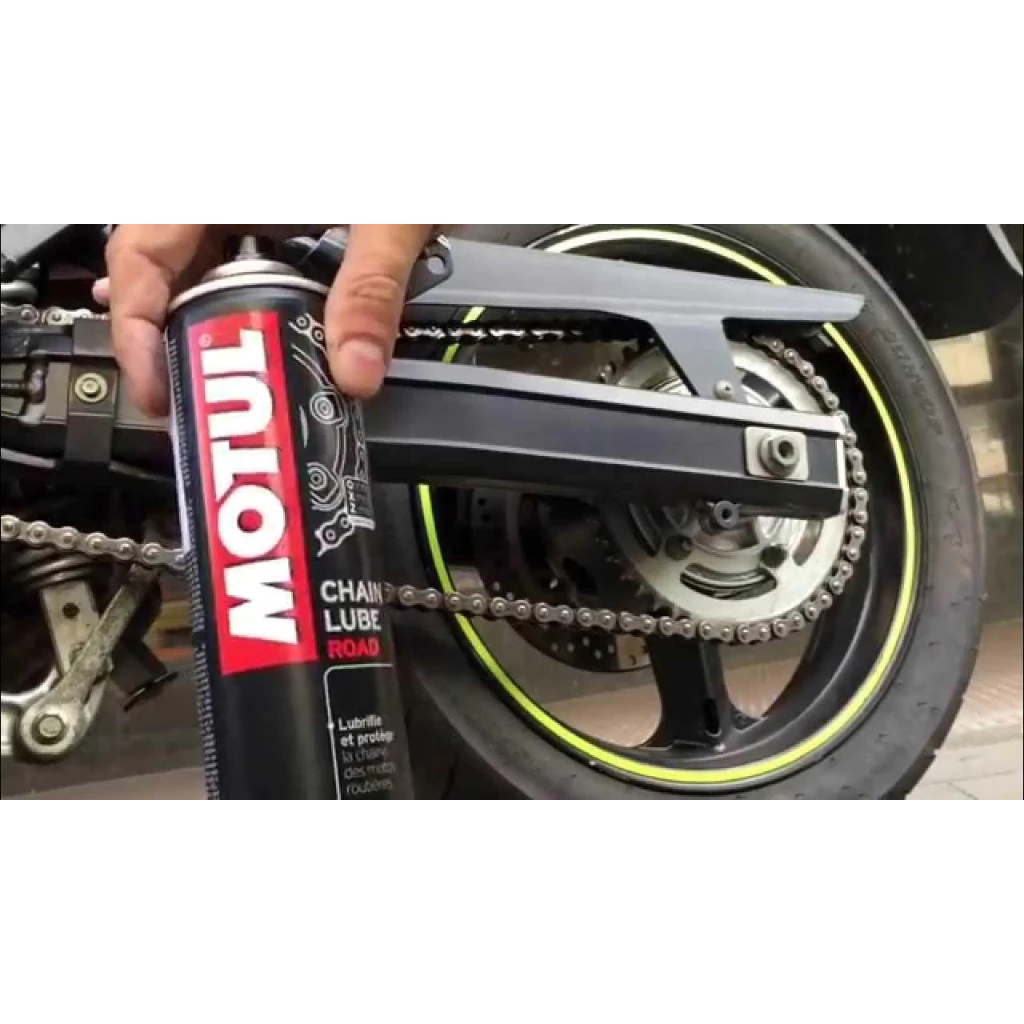 Motul C1+C2+แปรงขัดโซ่ 400 ml. ชุดน้ำยาล้างโซ่และเคลือบโซ่ Chain Maintenance Kit Road ของแท้ thumbnail 8