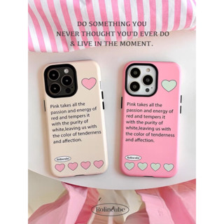 เคสไอโฟน Rolincube heart series🩷😽แท้💯**เคสแข็งกันกระแทกสองชั้น จากเกาหลี🇰🇷 | Rolincube case iphone