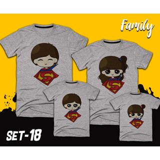 เสื้อสกรีนลายครอบครัว FAMILY SET-18