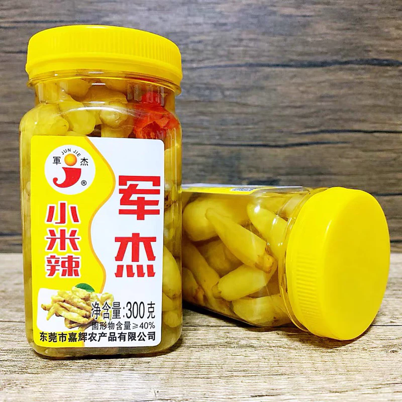 พริกดอง พร้อมส่ง(军杰小米辣 泡椒 ) ขนาด 300g พริก ใช้สำหรับประกอบอาหาร เช่น ผัดกับเนื้อสัตว์ หม่าล่าปิ้งย่าง