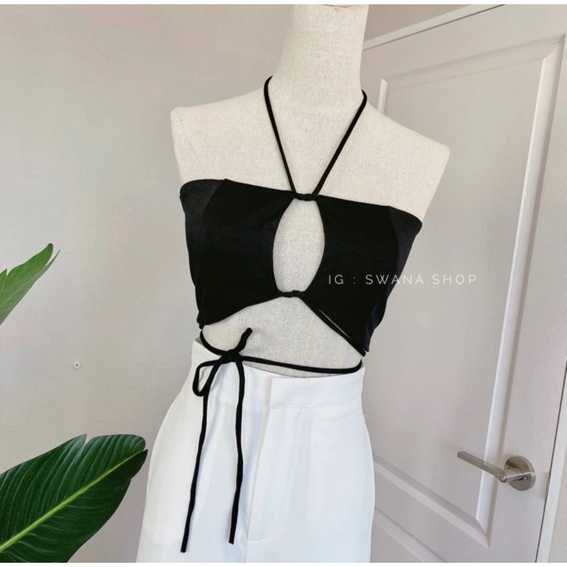 ส่งต่อ เสื้อครอปผูกเอง ร้าน Swanashop สายแซ่บห้ามพลาด