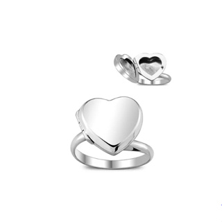 Silver thai Jewelry แหวนหัวใจเงินสเตอร์ลิงคลาสสิก / classic sterling silver heart ring PLSRG164
