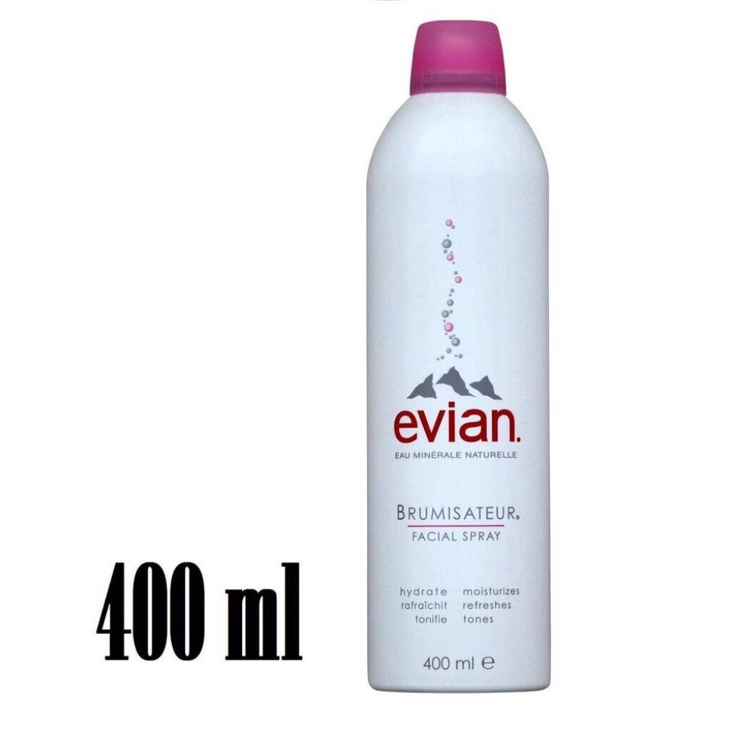 [ของแท้/พร้อมส่ง] Evian Brumisateur Facial Spray 400ml สเปรย์น้ำแร่ธรรมชาติเอเวียง จากเทือกเขาแอลป์ ประเทศฝรั่งเศส