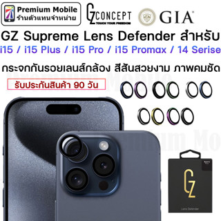 Gz กระจก กันรอย กล้องหลัง สำหรับ i15 Series / i14 (ใช้กับรุ่น Oppo find N2 flipได้) / 14 Plus / i14 Pro / i14 Pro Max