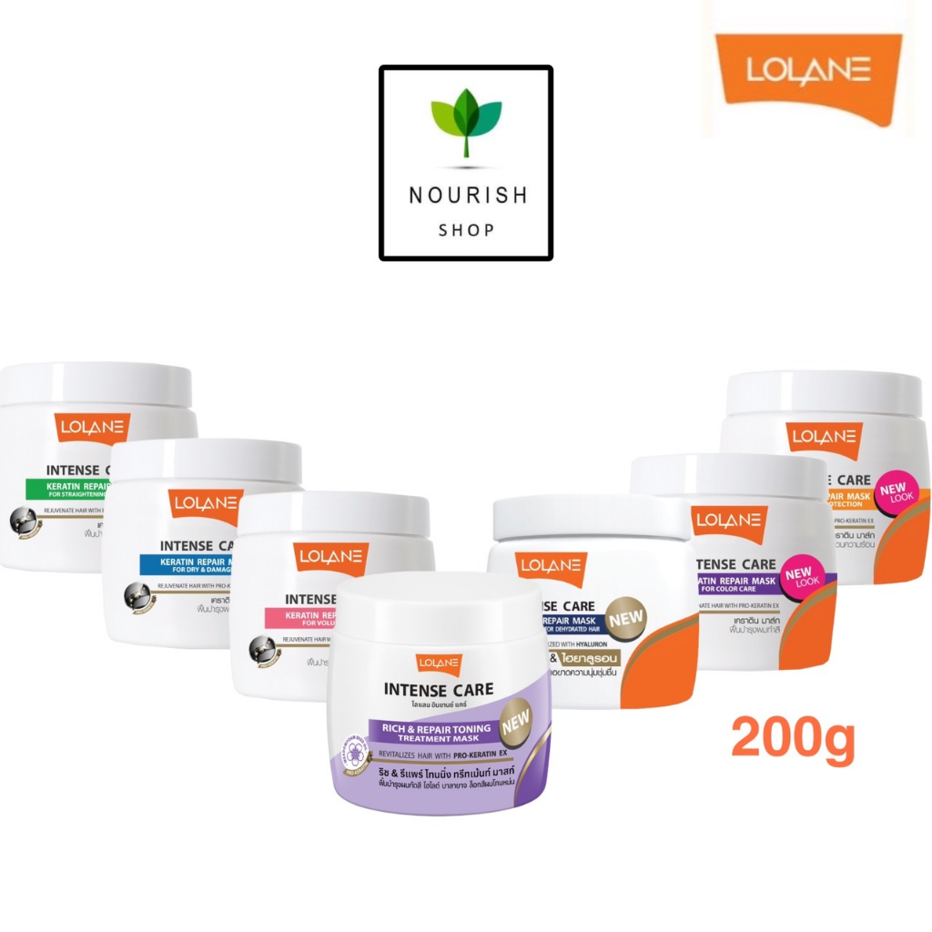 Lolane Intense Care Keratin Repair Mask 200กรัม โลแลน อินเทนซ์ เคราติน มาส์ก ครีมนวด ทรีทเม้นท์