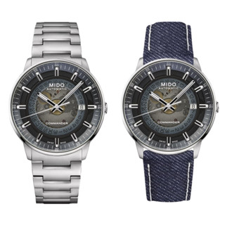 (ประกันศูนย์ 2 ปี) MIDO COMMANDER GRADIENT (Blue Grey Dial )