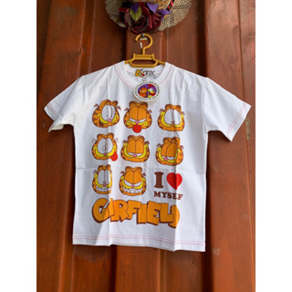 เสื้อยืด Garfield ใหม้แท้ ไซร์ 10