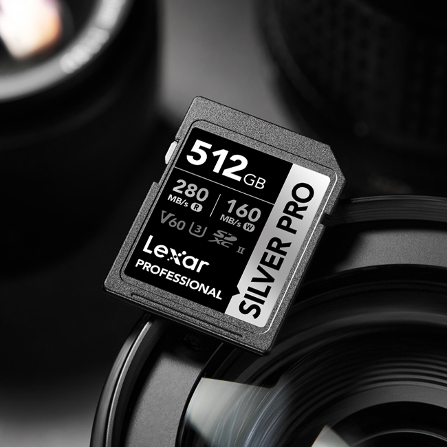 การ์ดหน่วยความจำ เอสดีการ์ด LEXAR SILVER PRO 512GB UHS-II U3 V60 SD CARD FULL-HD 3D 4K RW280/160MB/S (LSDSIPR512G)_4