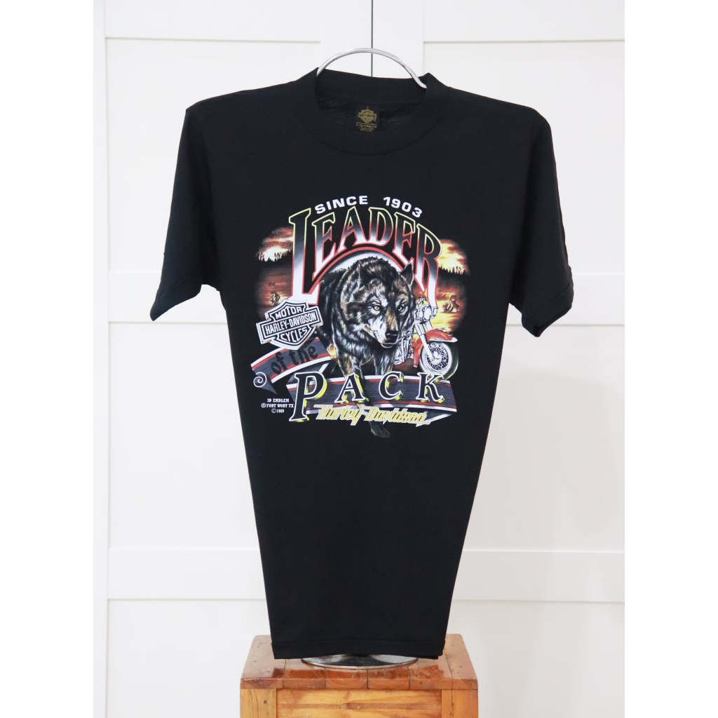 เสื้อฮาเล่ย์ 3D เสื้อผ้าวินเทจ ลายหมา