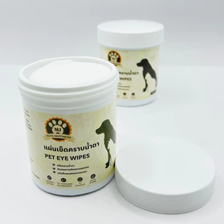 แผ่นเช็ดตา ผ้าเช็ดทำความสะอาดตา แผ่นเช็ดคราบน้ำตา น้องหมา น้องแมว Pet Eye Wipes 200 แผ่น