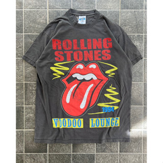 Rolling stones ผ้าเฟดเทา เนื้อนุ่ม