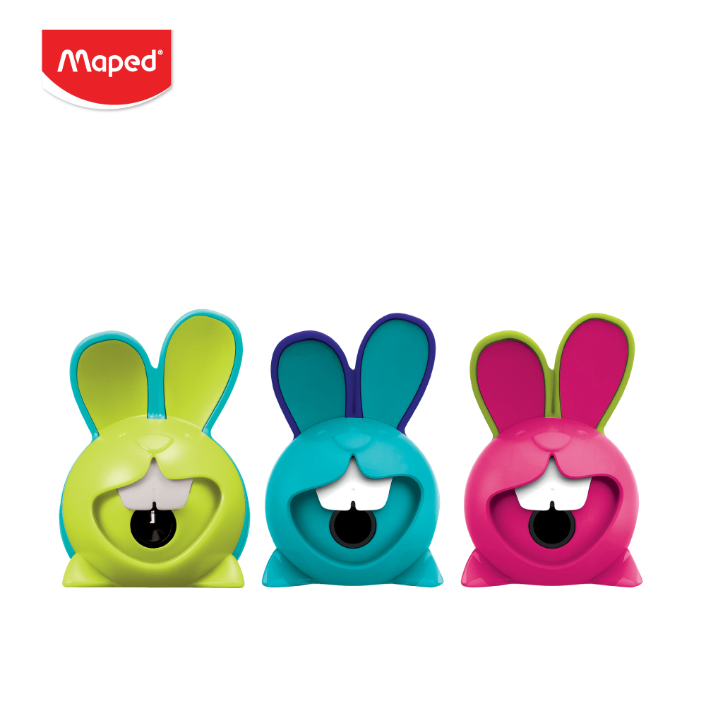 กบเหลาดินสอกระต่าย Maped (ฟันขยับขึ้น-ลง ได้ขณะเหลา) มี 3 สี รุ่น SH/017610 กบเหลาน่ารัก กบเหลากระต่าย pencil sharpener
