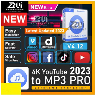 4K YouTube to MP3 Pro 2023 v4.12 l Latest 2023 l Windows