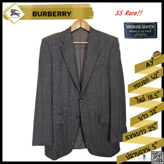 สูท Burberry สีเทา ไซส์ A7 (ผ้าขนอัลปาก้า)