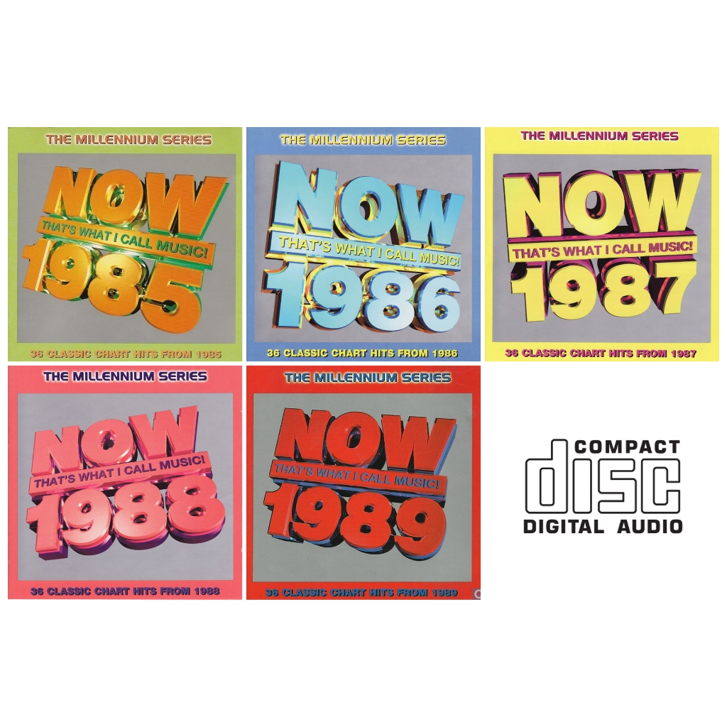 CD Audio คุณภาพสูง เพลงสากล 80s Now That’s What I Call Music! 1985-1989 The Millennium Series [2CD]