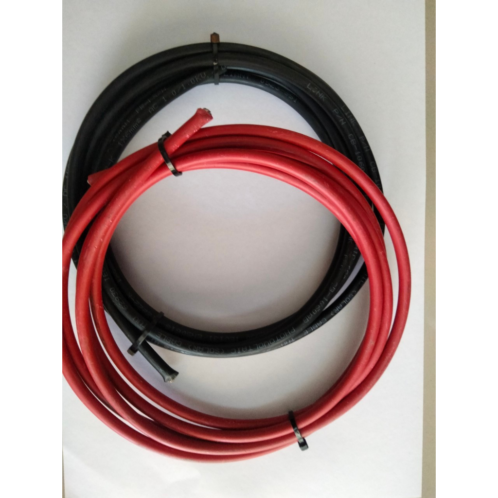 PV Cable 6 Sq.mm แรงดัน 1500 VDC (สายไฟฟ้า DC สำหรับ แผงโซล่าเซลล์)