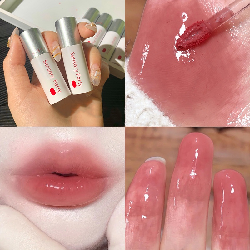 Sensory Party ลิปมัน ลิปสติก กันน้ำ ติดทนนาน ให้ความชุ่มชื้น ไม่เหนียวเหนอะหนะ สำหรับแต่งหน้า