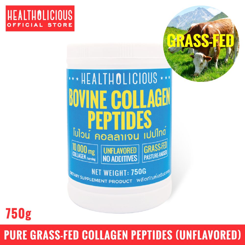 คอลลาเจน เปปไทด์ PURE 100% Bovine Collagen Peptide by HEALTHOLICIOUS / 75 Serving (1 ช้อน) / 75 วัน
