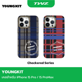 (ของแท้) Youngkit Checkered Series เคสสำหรับ iPhone 15 Pro  / 15 ProMax