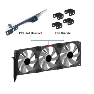 ขายึด/ขาล็อค/ขาต่อพัดลมเคส สำหรับสล็อต PCI Fan Bracket