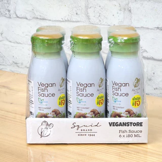 น้ำปลาเจ (ยกลัง/ครึ่งลัง) น้ำปลาวีแกน ตราปลาหมึก(Vegan Fish Sauce 6&12 bottles)