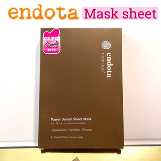 แผ่นมาส์กหน้า ENDOTA New Age Power Serum ขายแยก 1ชิ้น Sheet Mask 25ml 1 แผ่น เอ็นโดตา บำรุงผิวหน้ามาร์ค ออสเตรเลีย